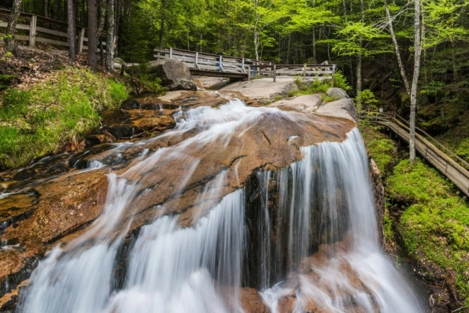 Живописные виды в парке Franconia Notch